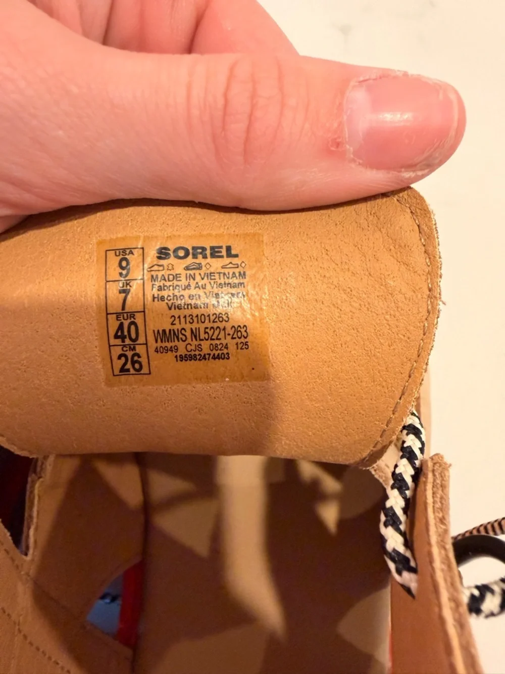 Sorel lace-up platform sandals size 9 - Picture 5 of 5
